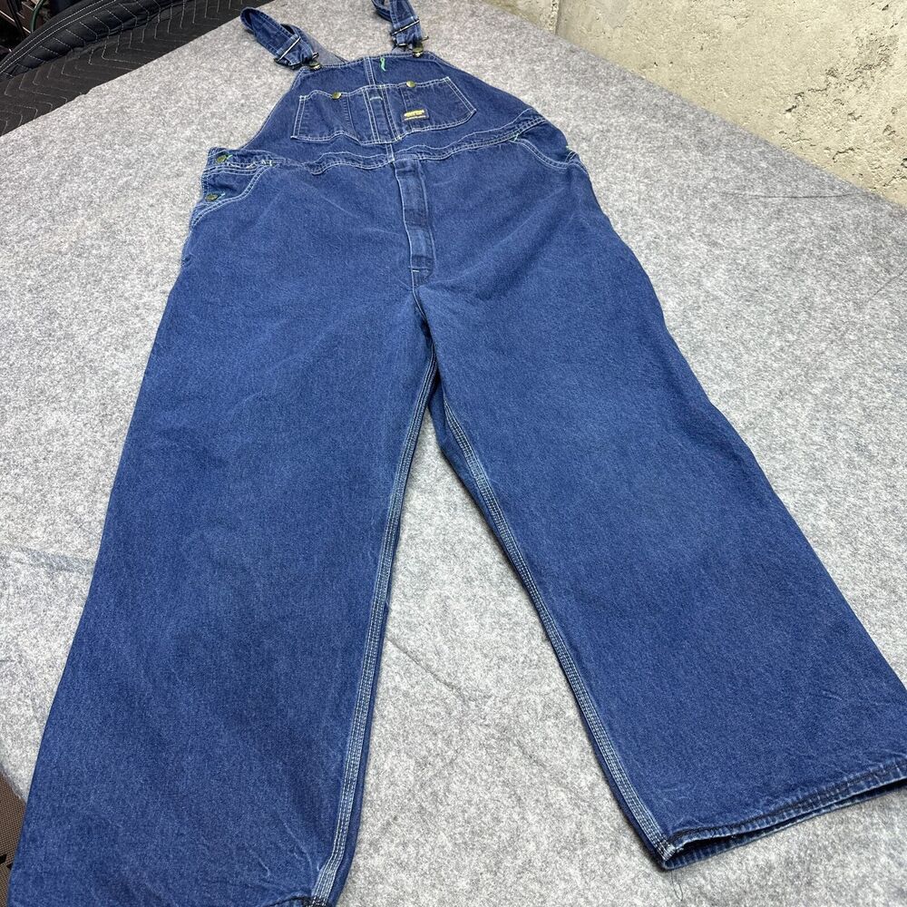 Vintage Oshkosh B'Gosh Overalls 42x25 * Vestbak Bibs Denim Jeans USA Made